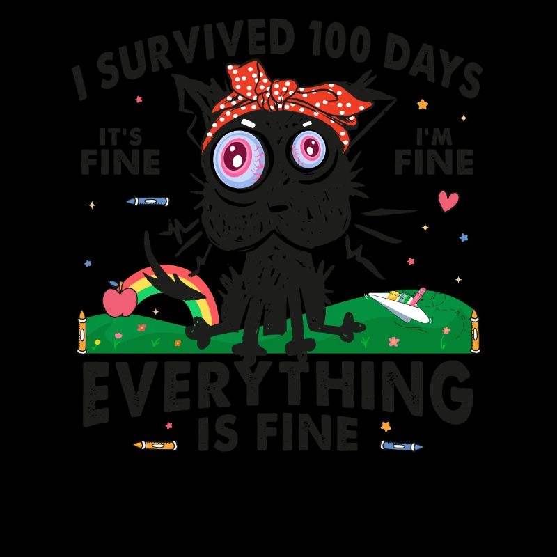 100 jours d’école Chat C’EST BIEN JE VAIS BIEN