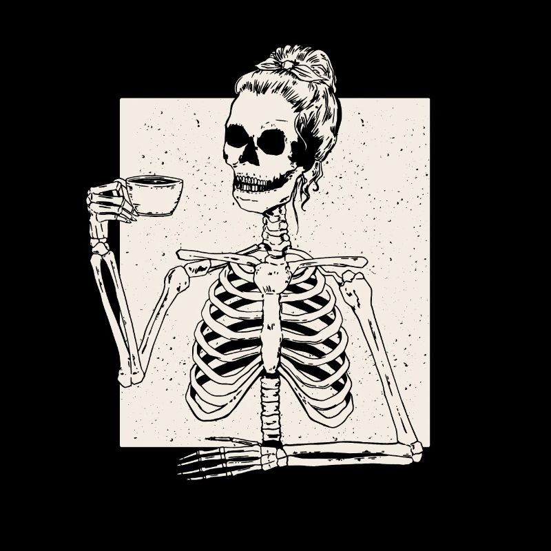 Halloween Skeleton Teacher I'll Just Wait Until