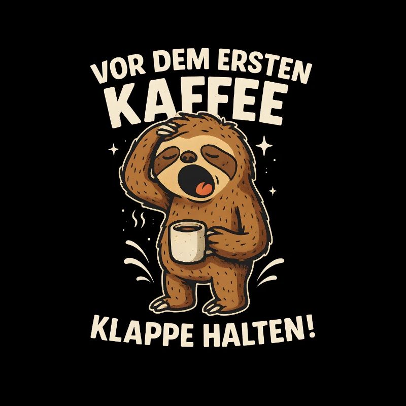 Sloth Coffee Shut Up Keep Work Office
