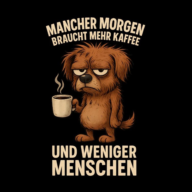 More coffee, fewer people Dog
