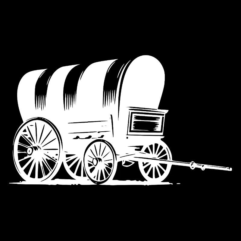 Vieux wagon couvert de side-car avec bâche rayée