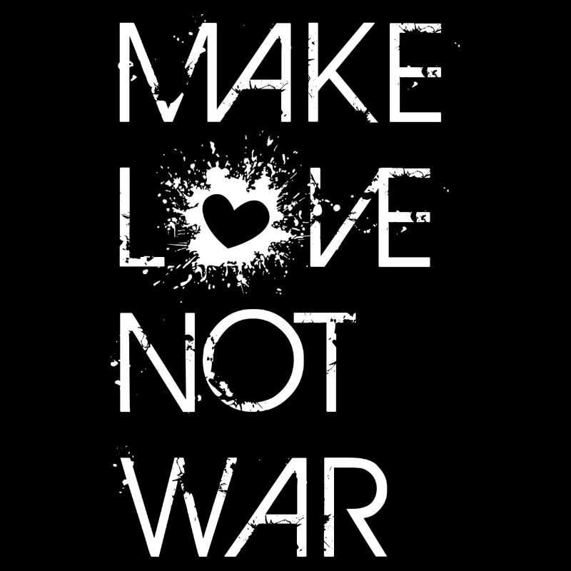 Love not War white