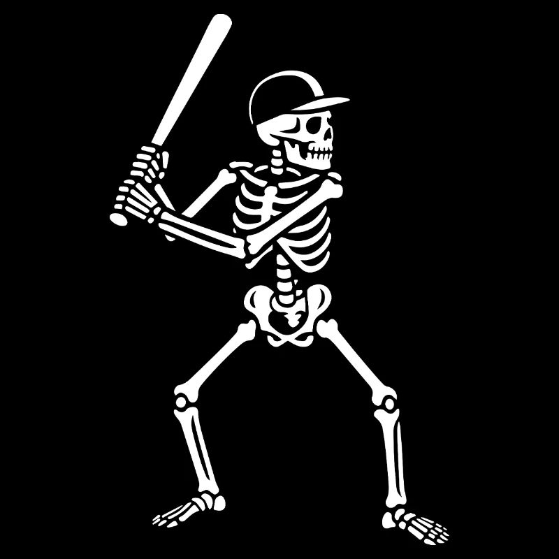Skelett spielt Baseball Geschenk
