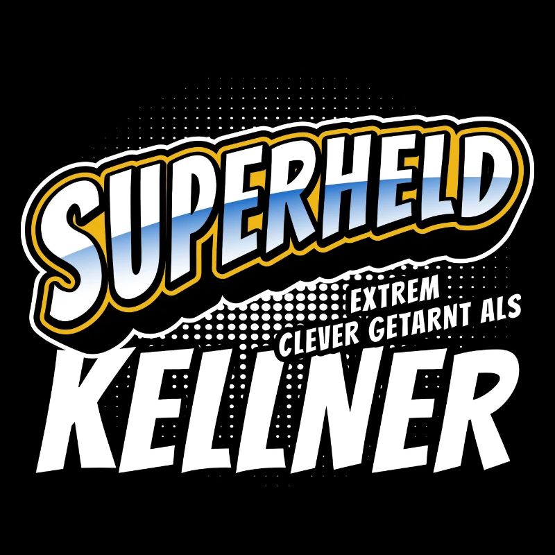Superheld, clever getarnt als Kellner