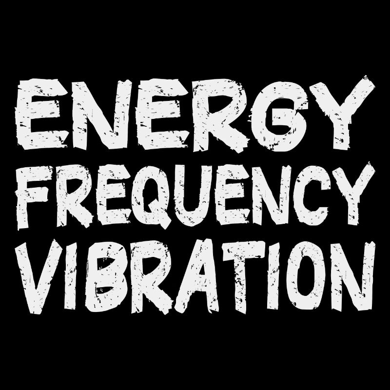 Energy Frequency Vibration Text Art