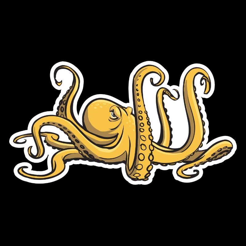 Evil Octopus - Eight Tentacles - Squid
