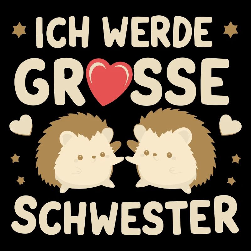 Ich werde große Schwester Igel Schwangerschaft