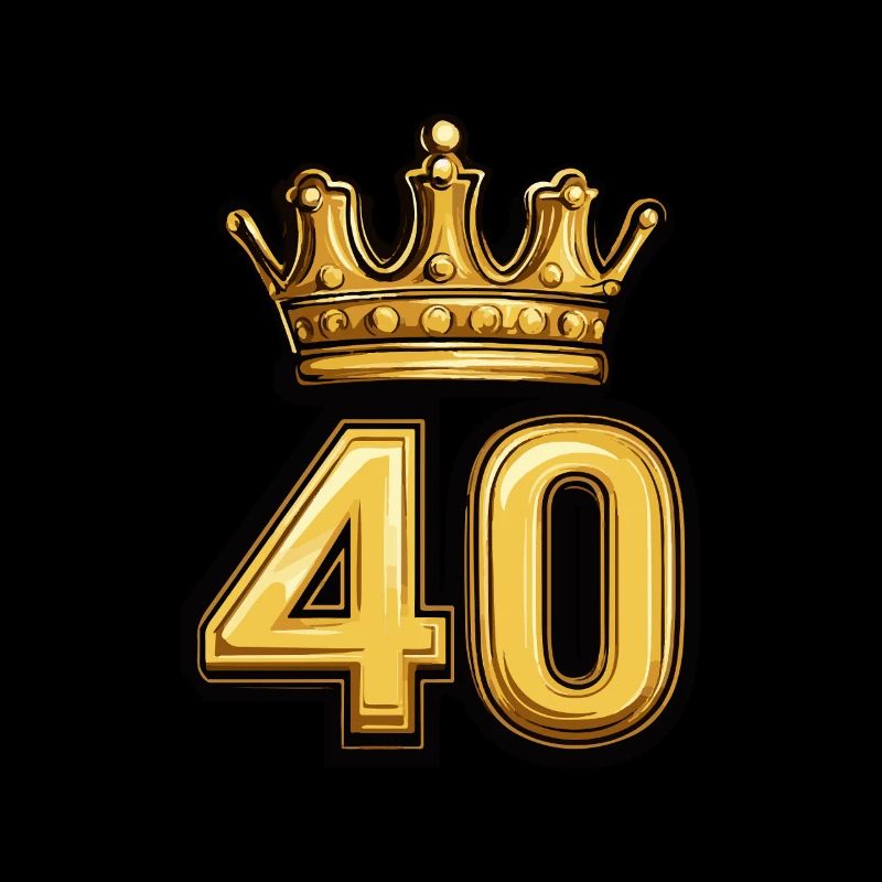 40 Zahl Krone