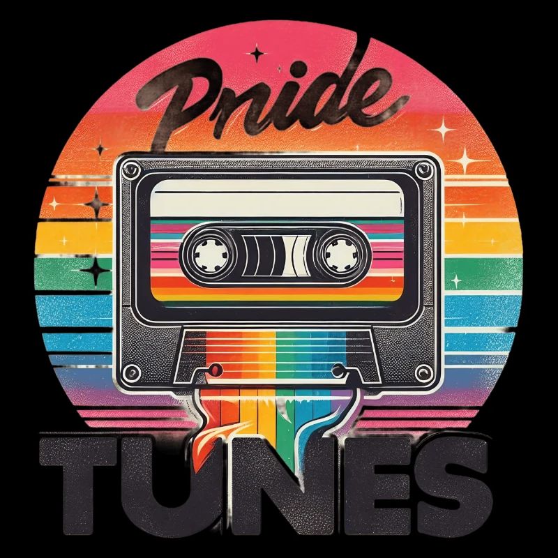 Conception de cassette rétro Pride Tunes