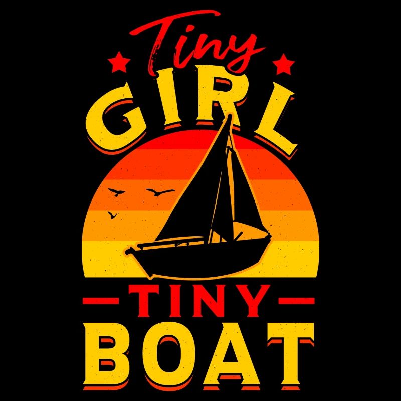 Kleines Mädchen Kleines Boot Segelschule Ostsee