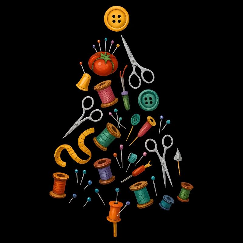 Sewing Christmas Tree Design