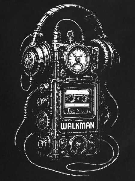 Walkman steampunk rétro