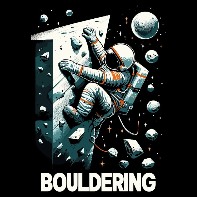 Bouldering Astronaut Spaceman Gift
