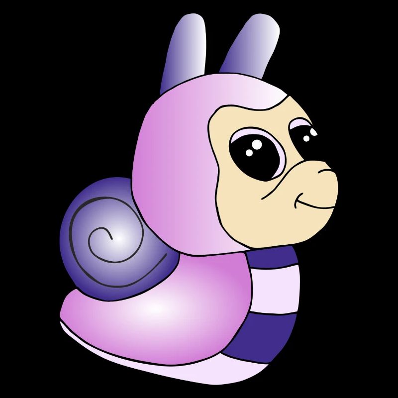 Süße bunte Schnecke