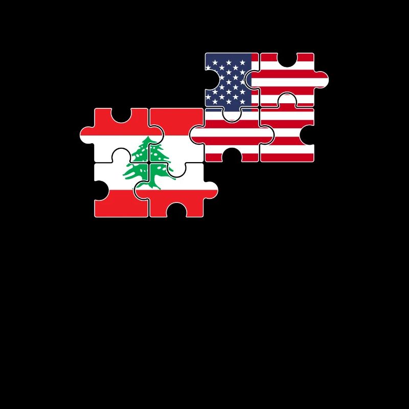 Liban États-Unis Drapeau Américain Libanais