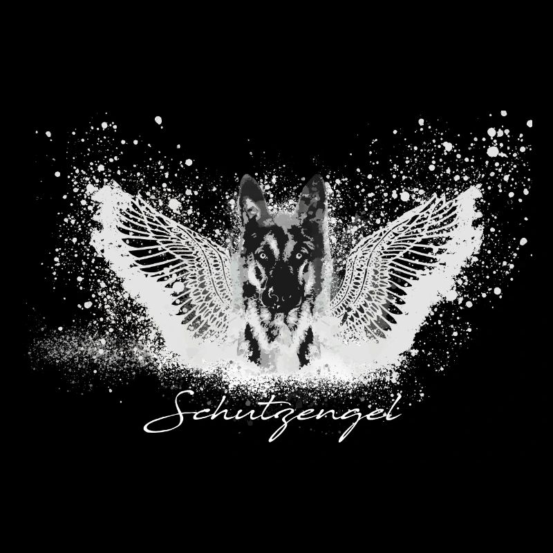 schäferhund ,hund,graffiti, schutzengel,engel