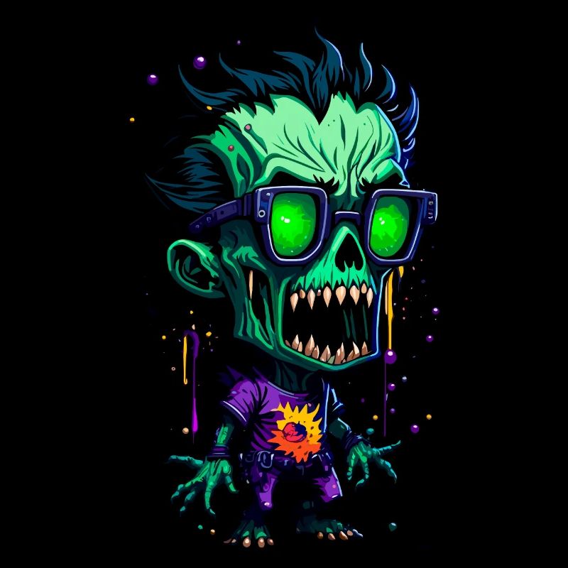 Zombie cool coloré