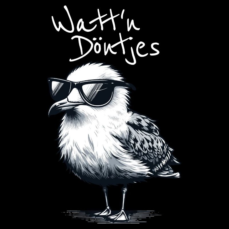 Watt'n Döntjes Coole Möwe Low German Saying