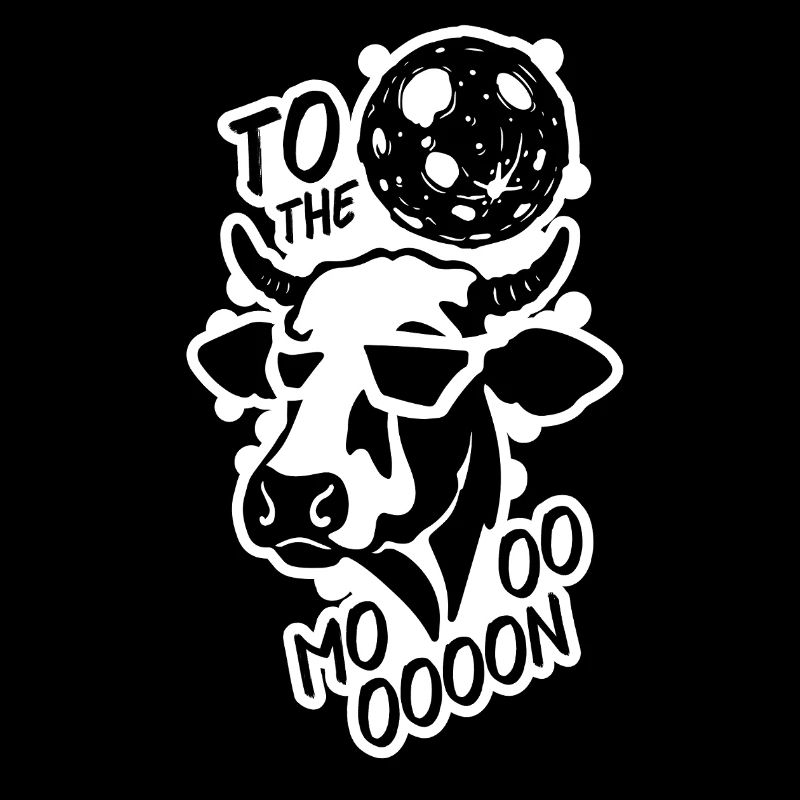 Drôle de vache de l’espace sur la lune