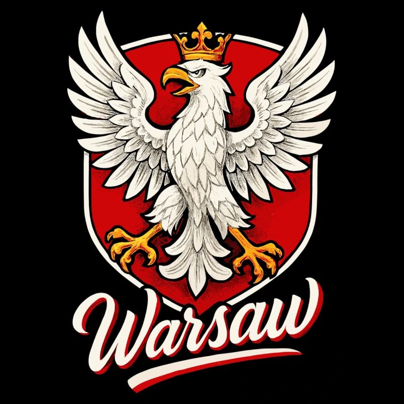 Varsovie Pologne Polska Aigle drapeau Cadeau