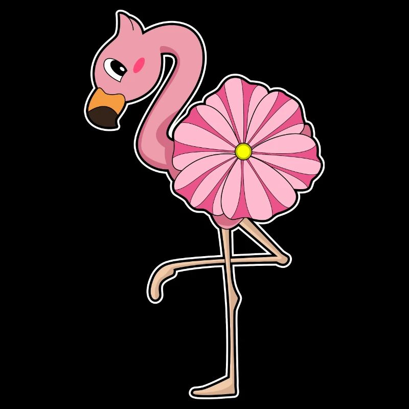Fleur de flamant rose