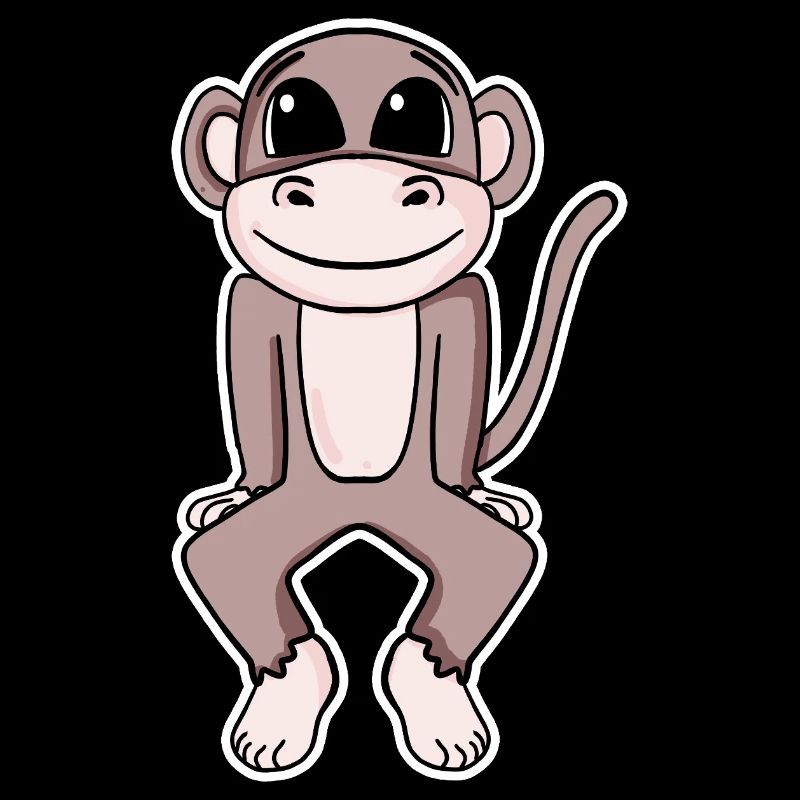 Niedlicher Affe Illustration
