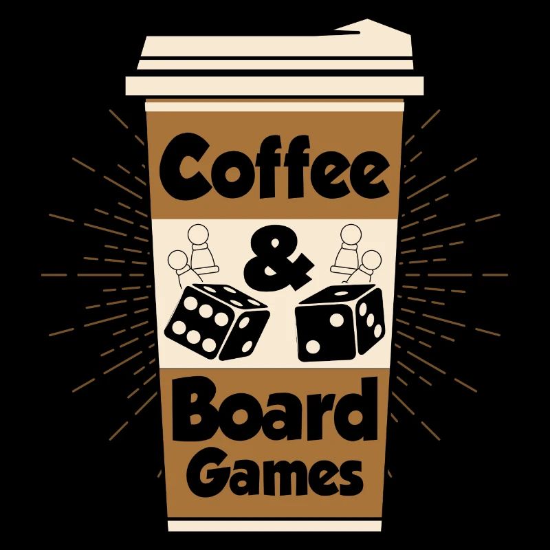 Coffee & Board Games Nerd Gamer Tabletop Player