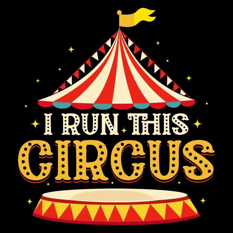 Je dirige cette fête costumée de numéros de cirque