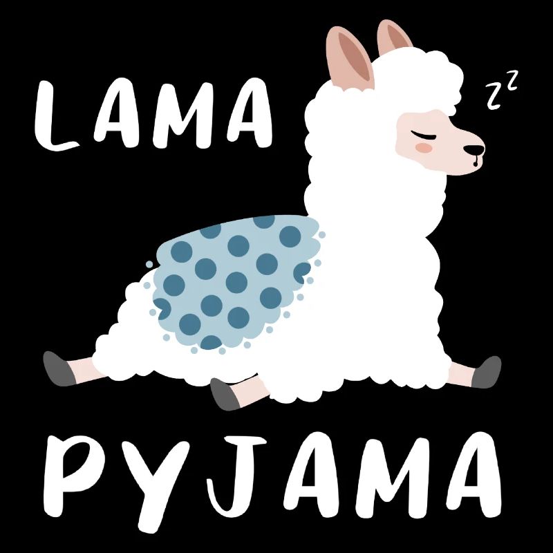 Lama Pyjama Langschläfer Geschenk