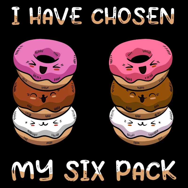 Donut Sixpack Donuts Funny Funny Saying Gift