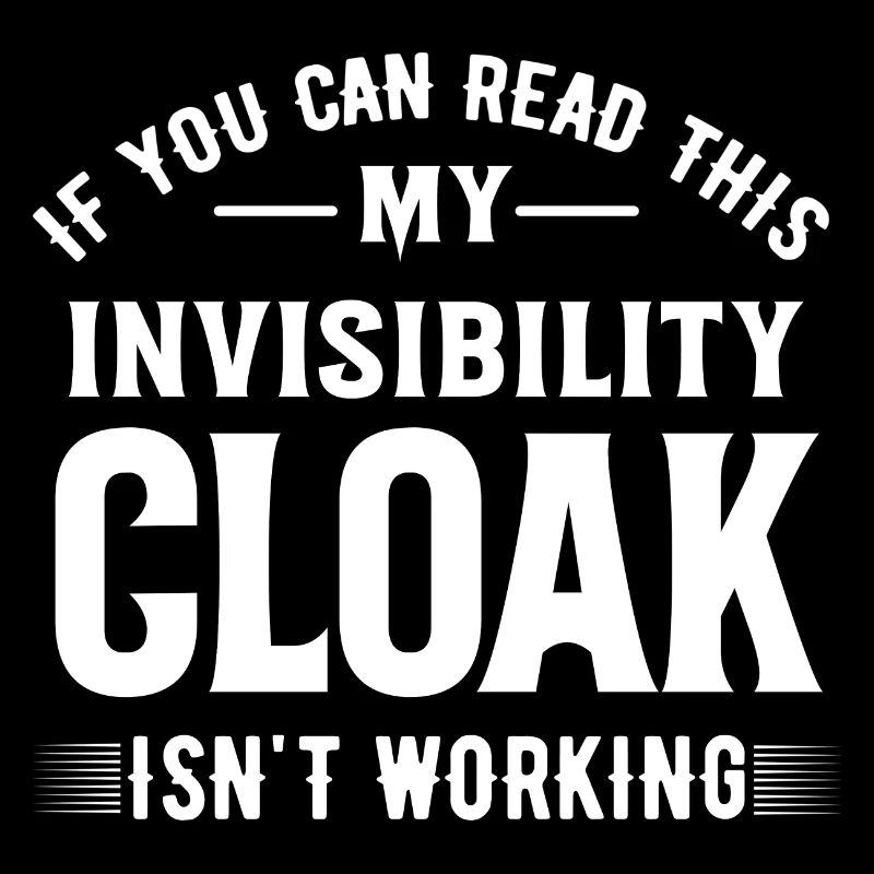 My invisible coat doesn't work