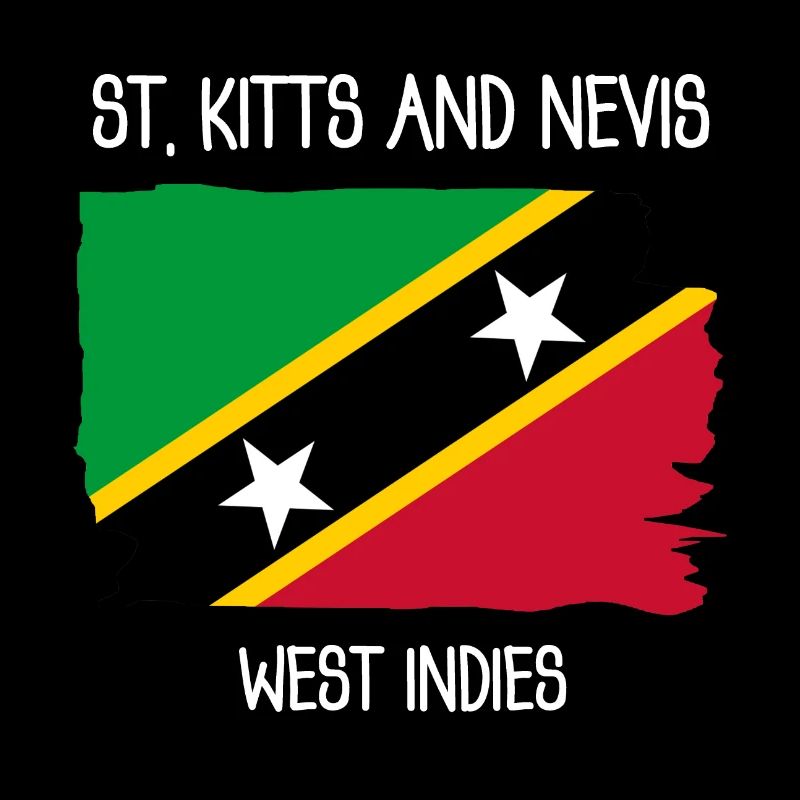 Drapeau de Saint-Kitts-et-Nevis - Antilles - Caraïbes