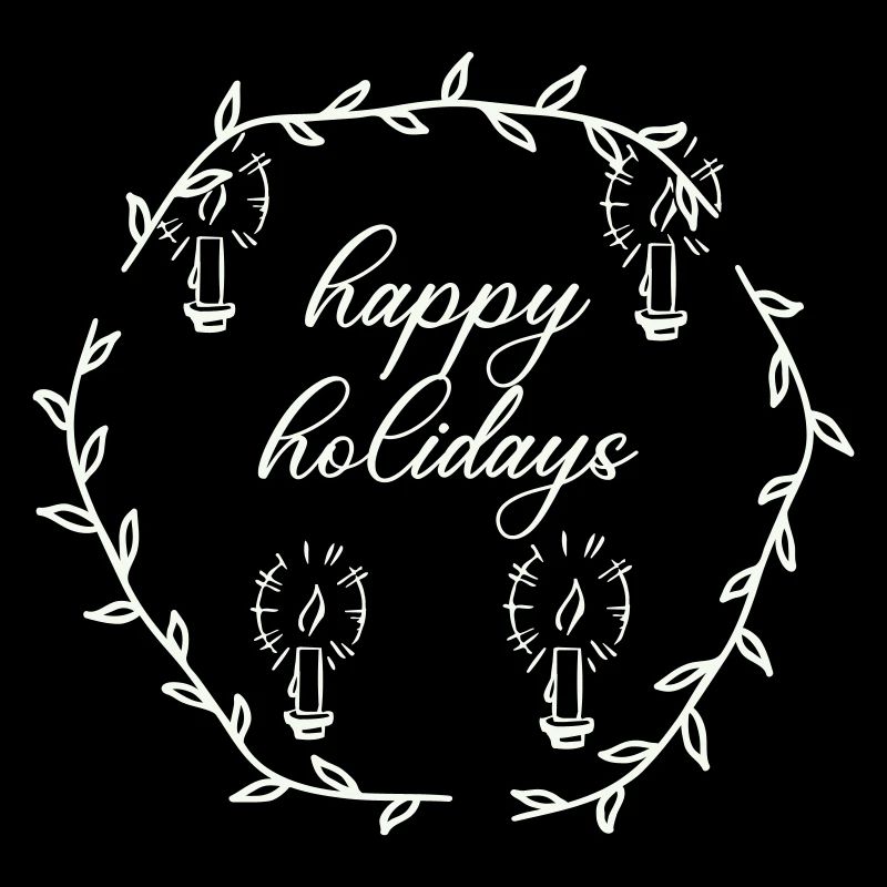 Advent Advetskranz Happy Holidays