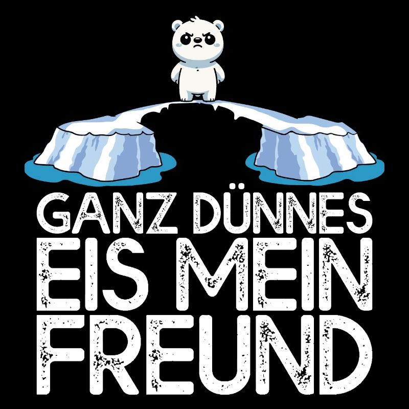 Ganz dünnes Eis mein Freund Eisbär Eisscholle