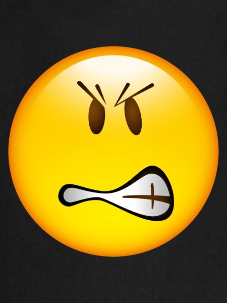 Smiley Glossy Angry
