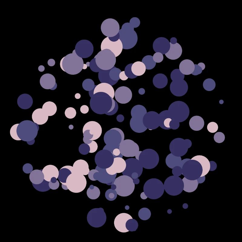 Abstract circles pattern