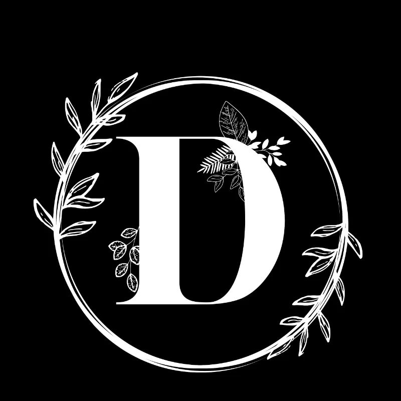 Lettre D Florale
