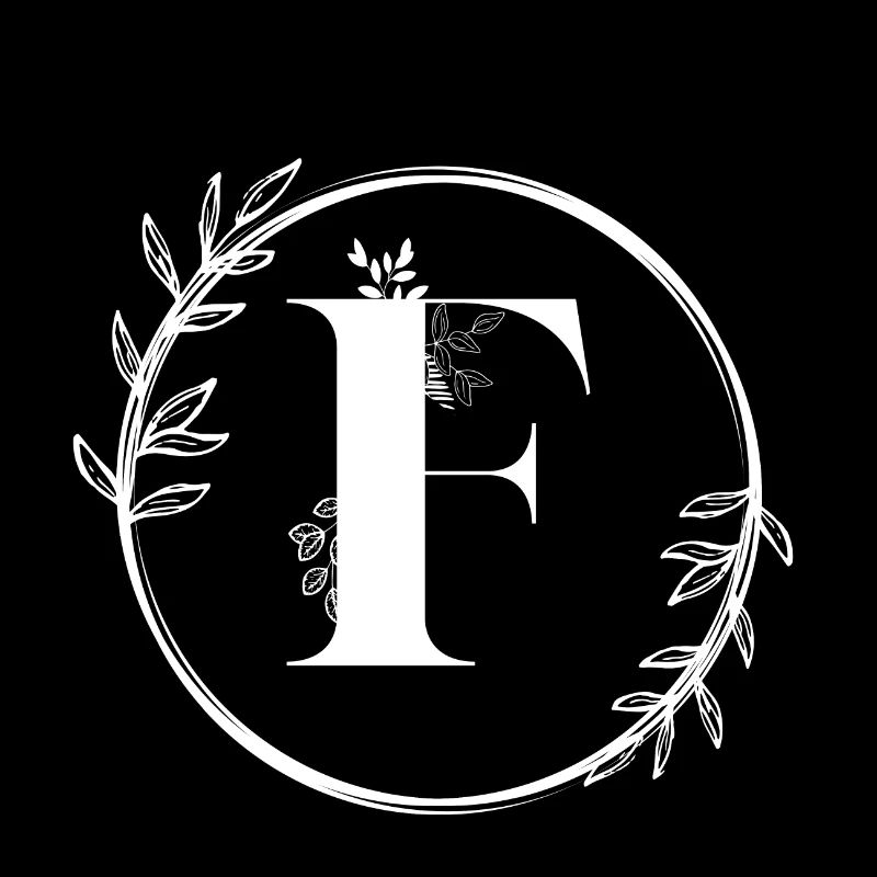 Buchstabe F Blumen