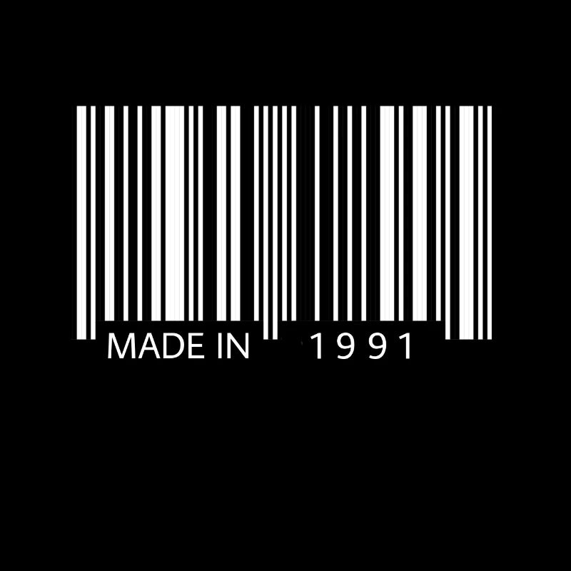 Made in 1991 Barcode Geschenk