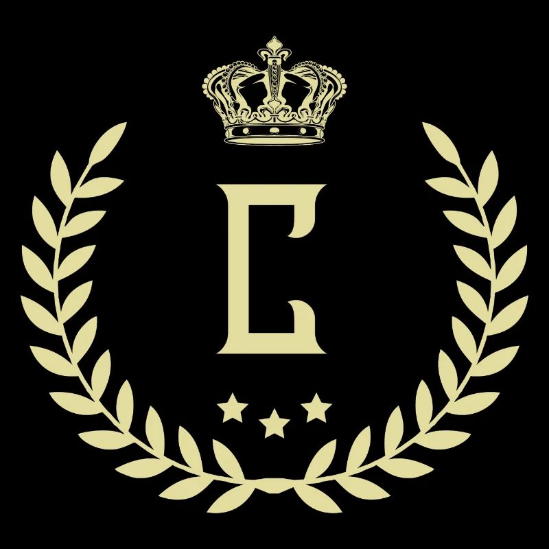 C Letter Wreath