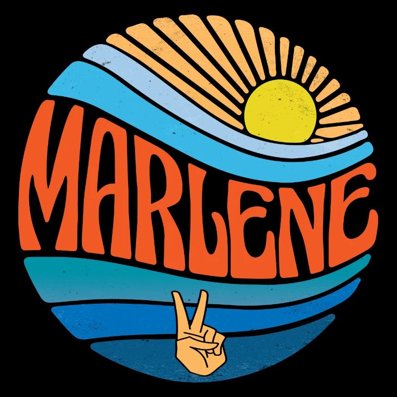 Marlene Shirt Vintage Sunset Marlene Groovy Tie