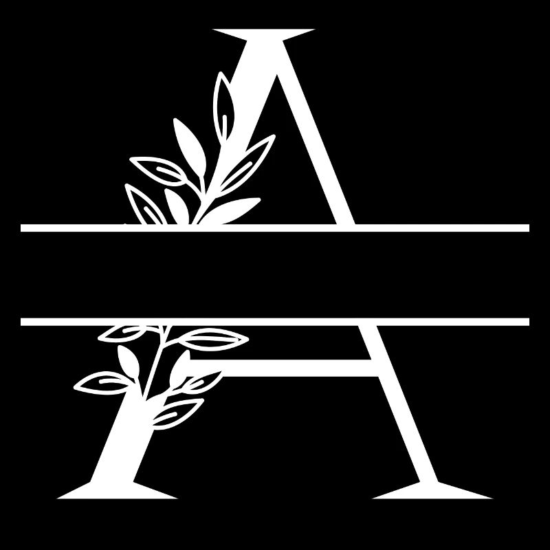 Personalized floral letter