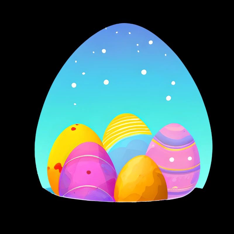 Oeuf de Pâques Joyeux Cadeau de lapin de Pâques