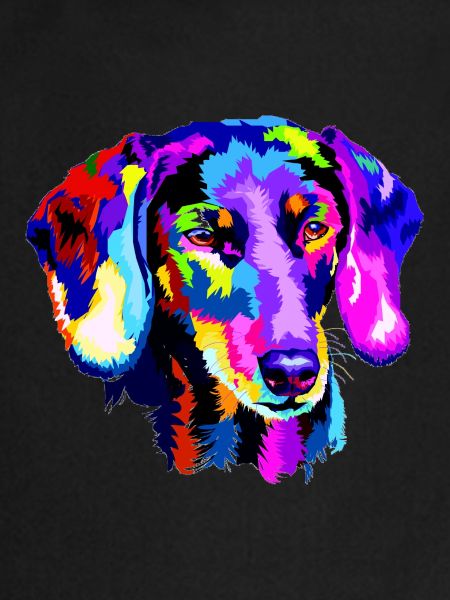 Stylized dachshund