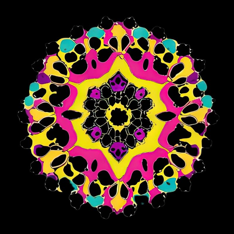 colorful inkblot |