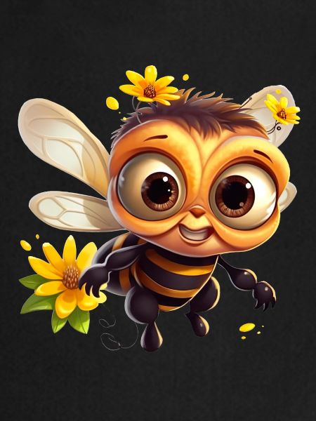 Funny honey bee