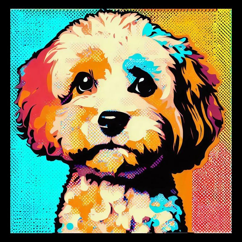 Cavapoo Pop Art