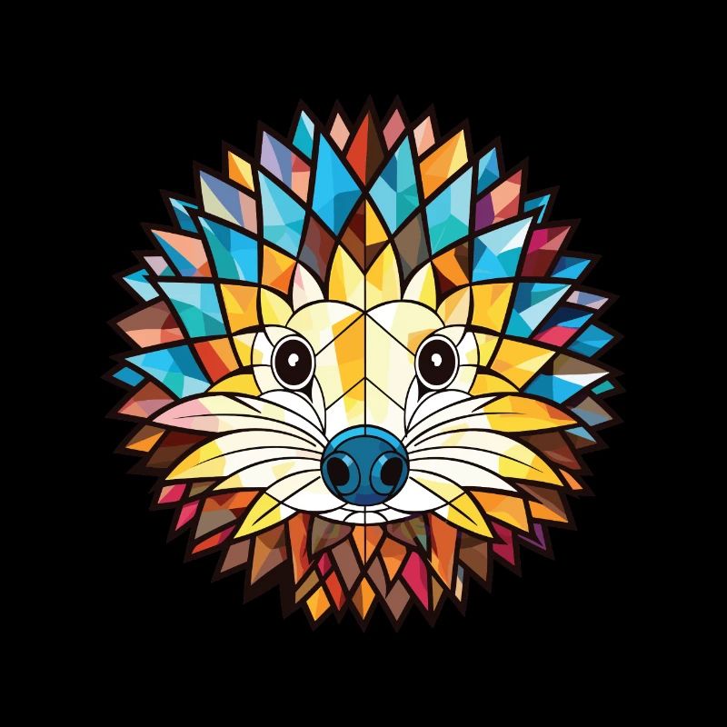 Hérisson aquarelle colorée Illustration animale