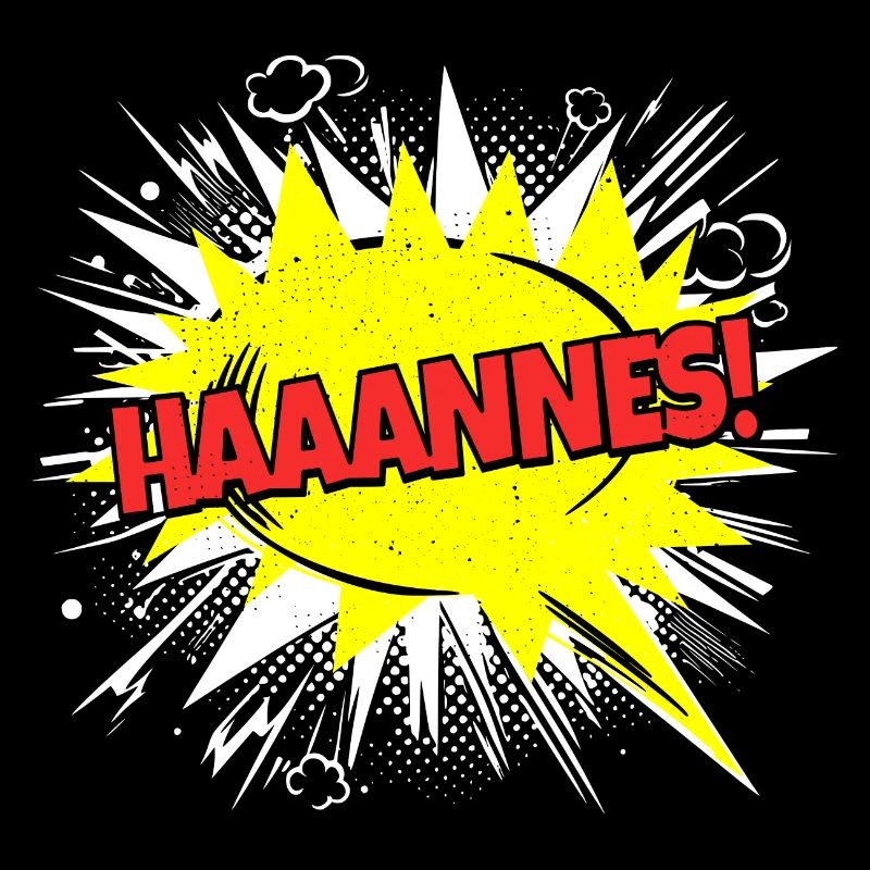 Hanne's name Funny speech bubble Haaannes!