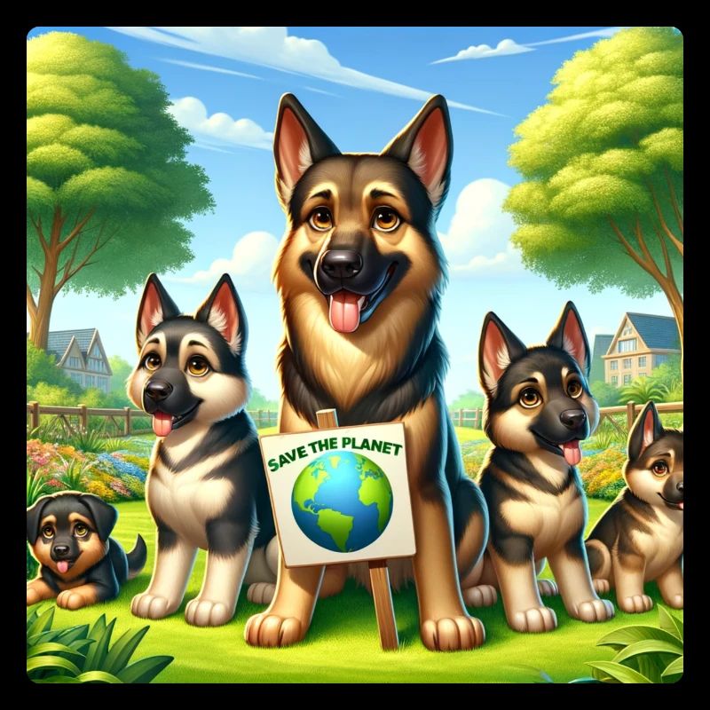 Schäferhund Familie